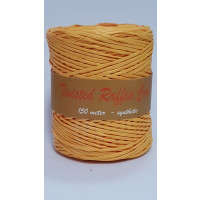 Raffia Cord Twisted dark Yellow 150 meter (1 roll) [HV-RAFO]