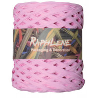 Raffia Synthetic Pink - Roll of 200 meters (1 roll) [HV-RAFPI]
