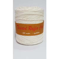 Raffia Cord Twisted White 150 meter (1 roll) [HV-RAFW]