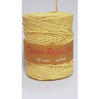 Raffia Cord Twisted Yellow 150 meter (1 roll) [HV-RAFY]