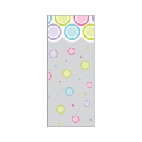 Printed Bags Dots Artistic 12.7x7.6x29.2cm with side gusset (100 pieces) [G5MDE]