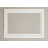 Mount Board Double thick White/White Core 12.7x17.8cm with 9.5x14.5cm Window (10 pieces) [MD20221]