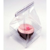 Plastic Bags set for Cupcakes 10.2x10.2x18cm (100 pieces) [CBG1]