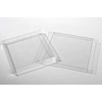 Plastic Gift Boxes 14.9x1.6x14.9cm Crystal Clear (25 pieces) [FB190]