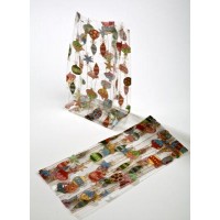 Printed Bags Christmas Ornaments 10.2x6.4x24.1cm with side gusset (100 pieces) [G4ORN]