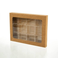Kraft Gift Boxes for Candy Set of 12 pieces 8.9x1.4x13.8cm (25 pieces) [CNDY271]