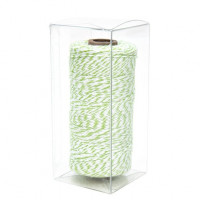 Plastic Gift Boxes 5.6x5.6x12x4cm Autolock Bottom (25 pieces) [PLB334]
