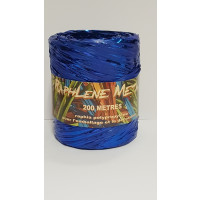 Curling Ribbon Raffia Metal Blue 200 meter (1 roll) [HV-RAM200BL]