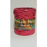 Curling Ribbon Raffia Metal Pink 200 meter (1 roll) [HV-RAM200PI]
