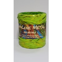 Curling Ribbon Raffia Metal Lime Green 200 meter (1 roll) [HV-RAM200LGR]