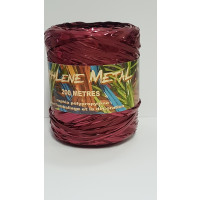 Curling Ribbon Raffia Metal Burgundy 200 meter (1 roll) [HV-RAM200BU]