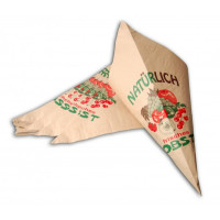 Cone Bags with Fruits print 37cm - 60 grs Quality | Content 1.5 kg (100 pieces) [PAS37B]