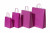 Paper Carrier Bags Pink 26+12x35cm Kraft 90 grams (50 pieces) [PAM2635P]
