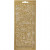 Stickers, sheet 10x23 cm, 1 sheet, gold [HOB-170108]