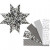 Paper Star Strips, W: 40 mm, D: 18 cm, 40 strips, white, black [HOB-22577]