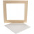 Framed Canvas Panel, outer size 25.8x25.8 cm, depth 1.5 cm, 1 pc, white, pine [HOB-226220]