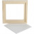 Framed Canvas Panel, outer size 15.2x15.2 cm, depth 1.5 cm, 1 pc, white [HOB-226480]