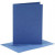 Cards and Envelopes, card size 10.5x15 cm, envelope size 11.5x16.5 cm, 6 sets, blue [HOB-23014]