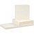 Cards and Envelopes, card size 15x15 cm, envelope size 16x16 cm, 50 sets, off-white [HOB-23119]