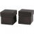Folding box, size 5,5x5,5 cm,  250 g, black, 10pcs