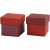 Folding box, size 5,5x5,5 cm,  250 g, red/claret, 10pcs