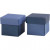 Folding box, size 5,5x5,5 cm,  250 g, light blue/dark blue, 10pcs