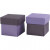 Folding box, size 5,5x5,5 cm,  250 g, dark lilac/lilac, 10pcs