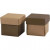 Folding box, size 5.5x5.5 cm, 250 g, 10 pcs, sand/brown [HOB-233006]