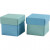 Folding box, size 5,5x5,5 cm,  250 g, light turquoise/dark turquoise, 10pcs