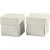 Folding box, size 5,5x5,5 cm,  250 g, off-white, 10pcs