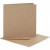 Blank Cards With Envelope, card size 12.5x12.5 cm, envelope size 13.5x13.5 cm, 10 sets, natural [HOB-23732]