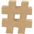 Hash Symboll, H: 10 cm, thickness 1.7 cm, 1 pc [HOB-26591]