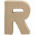 Letter, R, H: 10 cm, thickness 1,7 cm, 1pc, W: 7,5 cm [HOB-26656]