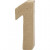 Number, H: 10 cm, thickness 1.7 cm, 1 pc [HOB-26668]