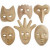 Masks, H: 12-21 cm, 6 pcs [HOB-26712]