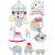 3D Stickers, H: 25-70 mm, W: 20-55 mm, 8 pcs [HOB-27095]