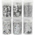 Glitter and Sequin Assortment, silver, 6x5g