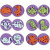 Foam Stamps, D: 7,5 cm, thickness 2,5 cm, zoo, 6mixed