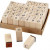 Wooden Stamps Set, size 13x13 mm, H: 32 mm, 42mixed