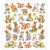 Stickers, sheet 15x16.5 cm, 1 sheet [HOB-28999]