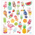 Stickers, sheet 15x16.5 cm, 27 pc, 1 sheet [HOB-29087]