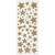 Glitter Stickers, sheet 10x24 cm, approx. 110 pc, 2 sheets, gold [HOB-29110]
