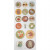 Stickers, sheet 10x23 cm, approx. 16 pc, 1 sheet [HOB-29160]