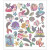 Stickers, sheet 15x16.5 cm, approx. 32 pc, 1 sheet [HOB-29170]