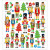Stickers, sheet 15x16.5 cm, approx. 36 pc, 1 sheet [HOB-29181]