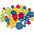 Shape Buttons, 8-18 mm, hole size 2 mm, 37 pcs, bold colours [HOB-40394]