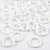 Plastic Ring, outer size 19 mm, inner size 14 mm, 50 pcs, white [HOB-41267]