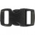 Click Clasp, W: 15 mm, L: 29 mm, 4 pcs, black [HOB-41617]