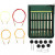 Tunisian crochet needles, size 3.5-8 cm, L: 15 cm, 8 pcs [HOB-42199]