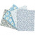 Patchwork Fabric, size 45x55 cm, 100 g/m2, 4 pcs, light blue [HOB-44180]